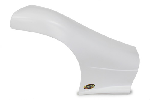 Fender - Dominator - Passenger Side - Plastic - White - Dirt Late Model - Each