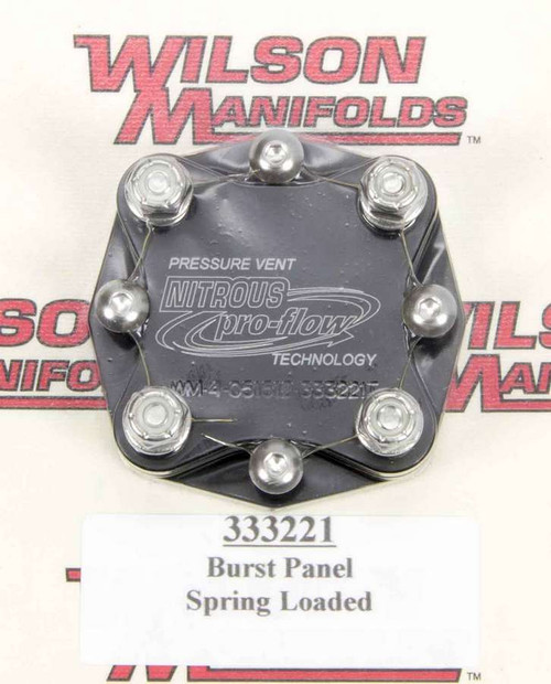 Manifold Pressure Relief - Gasket / Hardware / Plate / Springs - Aluminum - Black Anodized - Supercharger Manifold - Each