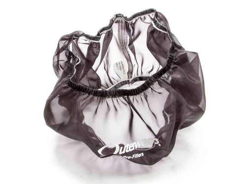 Air Filter Wrap - Pre Filter - Round - 14 in Diameter - 4 in Tall - Outerwears Logo - Outerwears Logo - Polyester - Black - Each