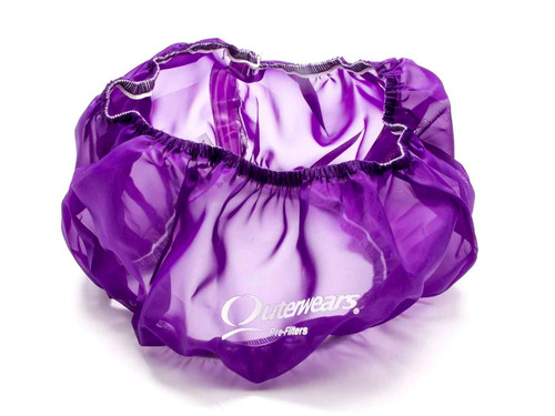 Air Filter Wrap - Pre Filter - Round - 14 in Diameter - 4 in Tall - Outerwears Logo - Polyester - Purple - Each