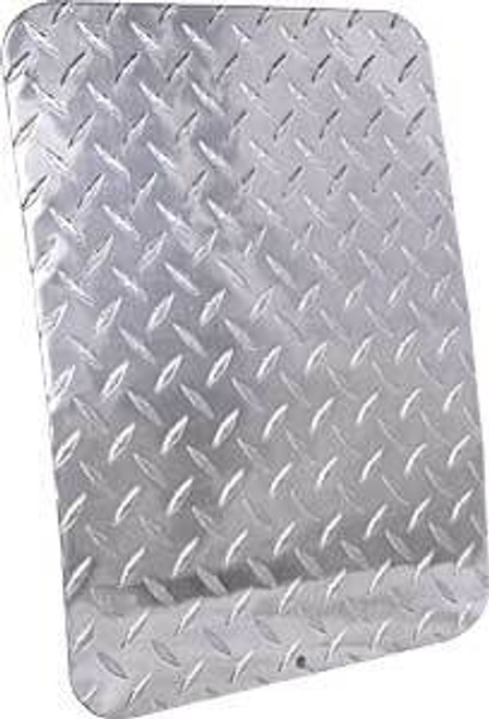Mud Flap - Rear - 12 x 16 in - Aluminum - Diamond Plate - Universal - Pair