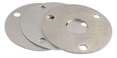 Crankshaft Pulley Spacer - 0.063 / 0.078 and 0.125 in Thick - Aluminum - Natural - Chevy V8 - Set of 3