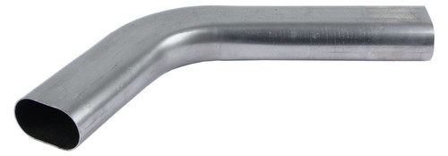 Exhaust Bend - 60 Degree - Oval - 3 in Diameter - Short Radius - Steel - Natural - Each