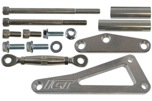 Alternator Bracket - Passenger Side - Water Pump Mount - Aluminum - Natural - Long Water Pump - Big Block Chevy - Kit