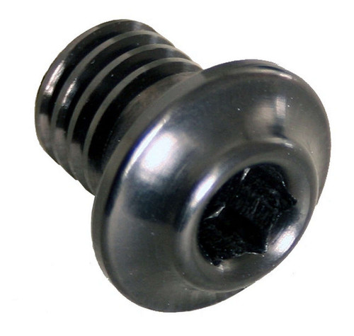 Hub Dust Cover Bolt - 7/16-14 in Thread - Allen Head - Aluminum - Black Anodized - Joes Wide 5 Hubs - Set of 5
