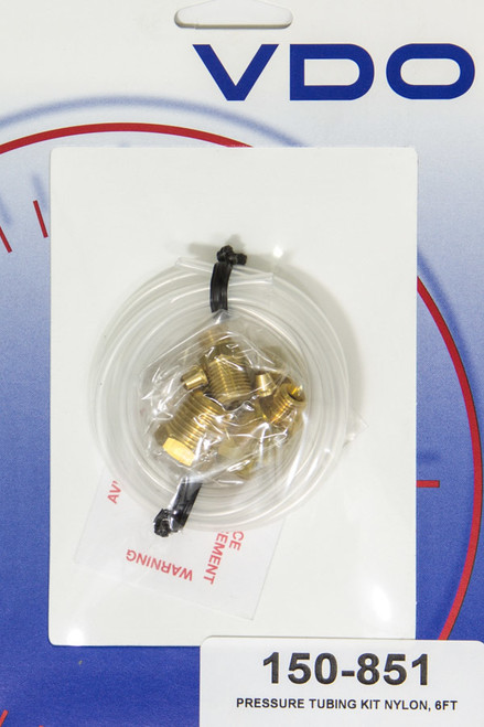 Gauge Tubing - 6 ft - 1/8 in OD - Brass Fittings - Plastic - Kit