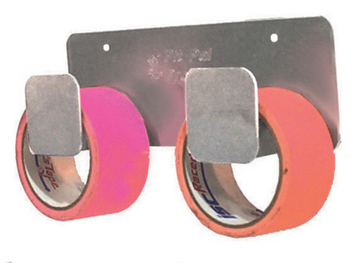 Tape Hanger - Wall Mount - 2 Roll Capacity - 3.5 x 10.25 x 2.5 in - Aluminum - Natural - Each