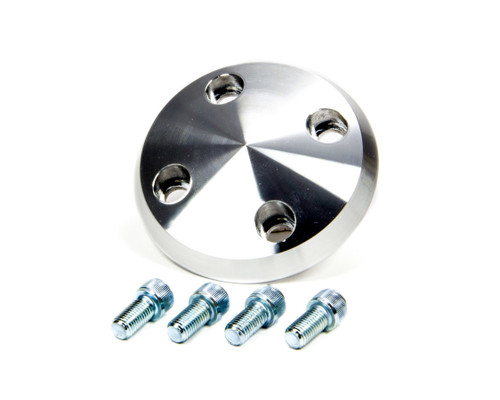 Water Pump Pulley Cover - Aluminum - Clear Powder Coat - March GM Water Pump Pulleys - Each