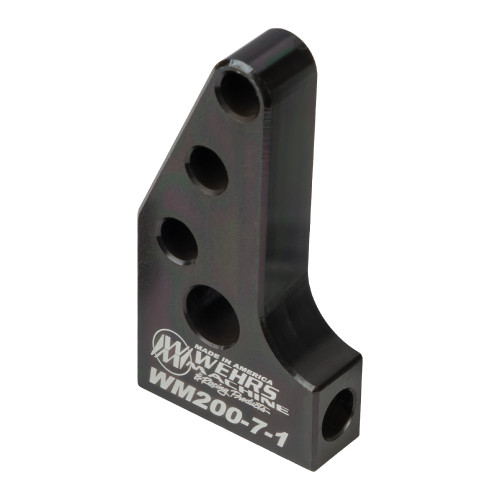 Shock Mount - Drop Mount - Bolt-On - 1 in Drop - Steel - Black Powder Coat - Each