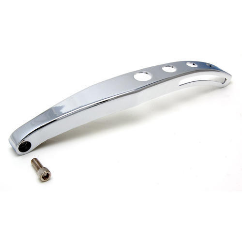 Alternator Bracket - Driver Side - Upper - Water Pump Mount - Steel - Chrome - Short Water Pump - GM Alternator - Small Block Chevy - Each