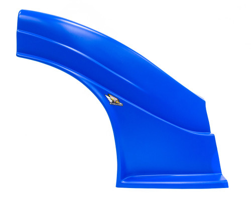 Fender - Passenger Side - MD3 Evolution - Raised - Plastic - Chevron Blue - Dirt Late Model - Each