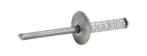 Rivet - Multi-Grip - 9/16 in Head - 3/16 in Steel Mandrel - 1/2-3/4 in Grip Range - Aluminum - Natural - Set of 250