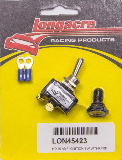 Toggle Switch - On / Off - 40 amps - 12V - 2 Terminal - Weatherproof Cover - Terminals Included - Each