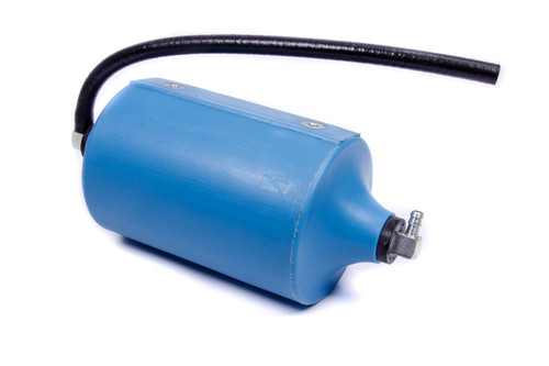 Recovery Tank - Coolant - 1 qt - 1/4 in Hose Barb Inlet - 1/4 in Hose Barb Vent - Hose Included - Plastic - Blue - Each