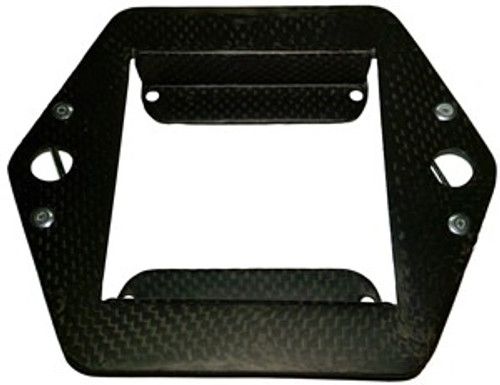 Tachometer Bracket - Plate Type - Carbon Fiber - Tel Tac - Sprint Car - Each