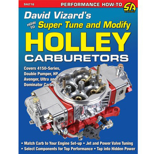 Book - David Vizard's How to Super Tune and Modify Holley Carburetors - 144 Pages - Paperback - Each