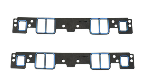 Intake Manifold Gasket - 0.12 in Thick - 1.08 x 2.16 in Rectangular Port - Composite - Vortec Head - Small Block Chevy - Pair