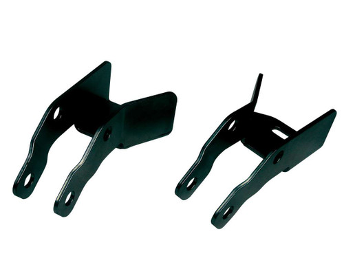 Shock Extension Bracket - Bolt-On - Hardware Included - Steel - Black Powder Coat - Rear - GM Fullsize SUV 2000-19 - Pair Shock Extension Bracket - Bolt-On - Hardware Included - Steel - Black Powder Coat - Rear - GM Fullsize SUV 2000-19 - Pair