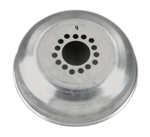 Mud Cover - Rear - Driver Side - Inner - 5 Lug - 4 in Offset - Aluminum - Natural - 15 in Wheels - Each