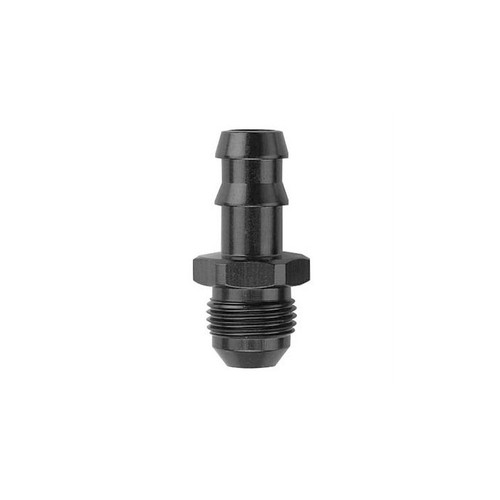 Fitting - Adapter - Straight - 12 AN Male to 3/4 in Hose Barb - Aluminum - Black Anodized - Each