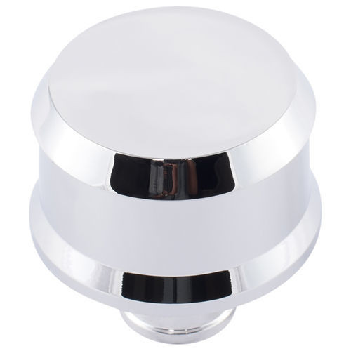 Breather - Push-In - Slant-Edge - 1-1/4 in Hole - Reusable - Aluminum - Chrome - Each