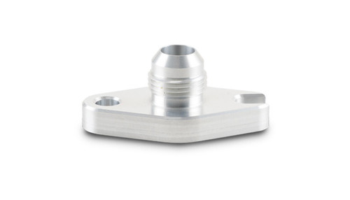 Turbo Oil Drain Flange - 10 AN Male - Hardware Included - Aluminum - Natural - Various Garrett / Borg Warner Applications - Each