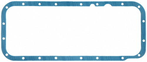 Oil Pan Gasket - 0.094 in Thick - 1-Piece - Steel Core Rubber Coated Fiber - Mopar B / RB / 426 Hemi - Top Fuel / Alcohol - Each