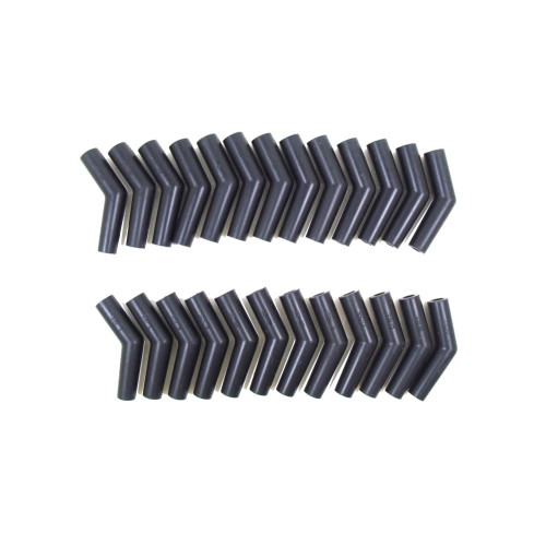 Spark Plug Wire Boots - Spark Plug - 135 Degree - 8-10.4 mm Wire - Socket Style - Black - Set of 25