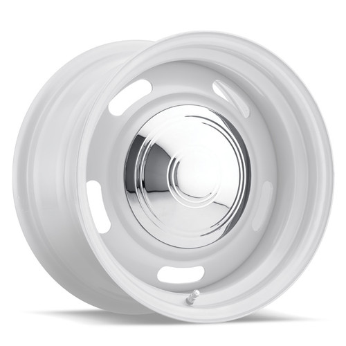 Wheel Center Cap - Police Style - Stainless - Chrome - Vision Rallye Wheel - Each