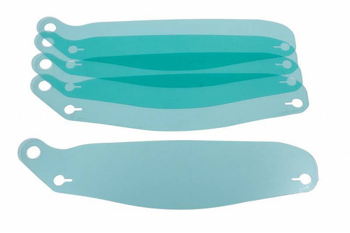 Helmet Shield Tear Off - 10 mm Thick - Plastic - Clear - Arai GP-7 Helmet - Set of 6