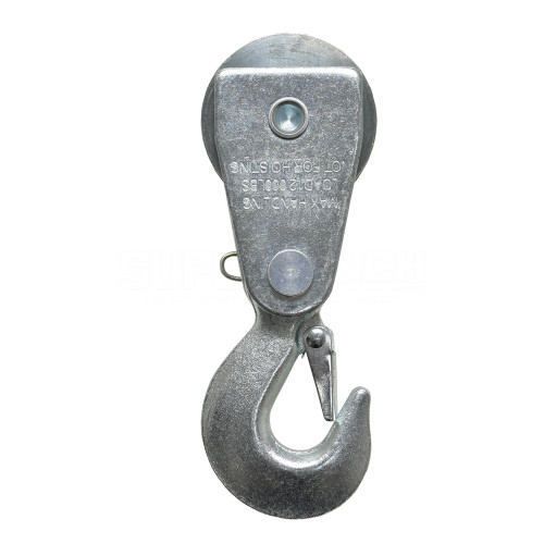 Pulley Block - 10000 lb Capacity - Steel - Zinc Oxide - Each