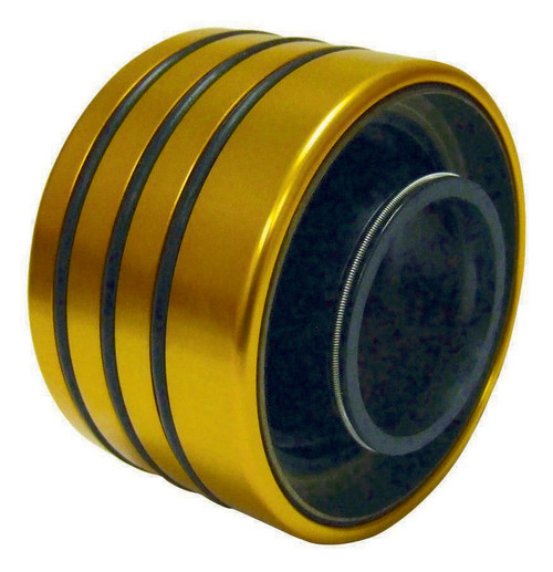 Axle Housing Seal - Inner - O-Ring - 2.525 in OD - 1.19 in ID - 1.625 in Thick - Aluminum - Gold Anodized - 2.500 in ID Aluminum Axle Tube - Each