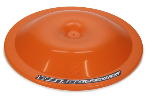 Air Cleaner Lid - 14 in Round - Dirt Defender Logo - Plastic - Orange - Each