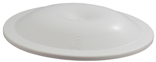 Air Cleaner Lid - 14 in Round - Dirt Defender Logo - Plastic - White - Each