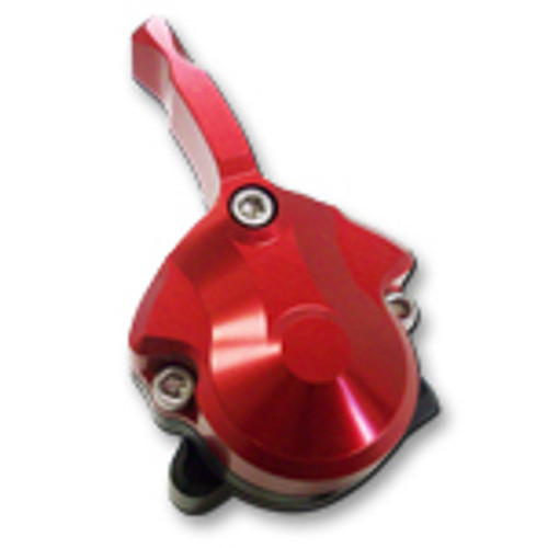 Wing Valve - Hydraulic Adjustment - Black / Red Anodized - Sprint Car - Each