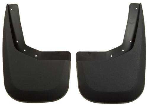 Mud Flap - Mud Guards - Rear - Plastic - Black / Textured - Dodge Ram Fullsize Truck 2009-14 - Pair