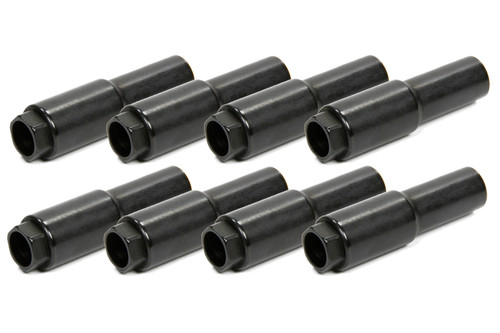 Rocker Arm Nut - 7/16-20 in Thread - 2.600 in Length - Steel - Black Oxide - Stud Girdle - Big Block Chevy - Set of 8