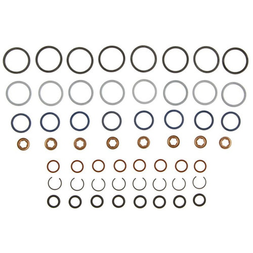 O-Ring - Rubber - Crush Washers / D-Rings / Snap Rings Included - 6.0 L - Fuel Injector Seal - Ford PowerStroke - Kit