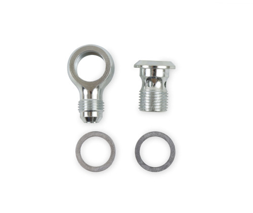 Fitting - Adapter - Straight - 6 AN Banjo Fitting to 16 mm x 1.50 Male - Aluminum - Natural - Each