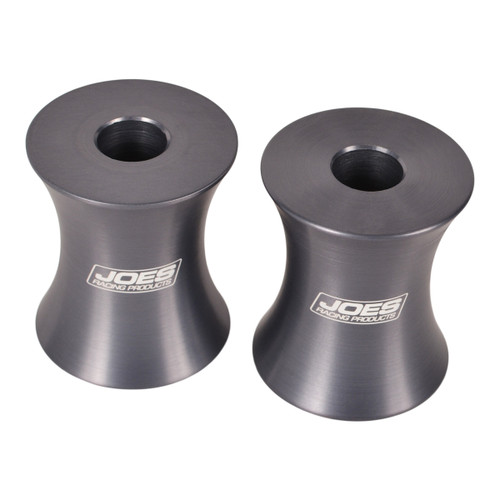 Motor Mount Spacer - 2 in Thick - 1/2 in ID - Aluminum - Black Anodized - Pair