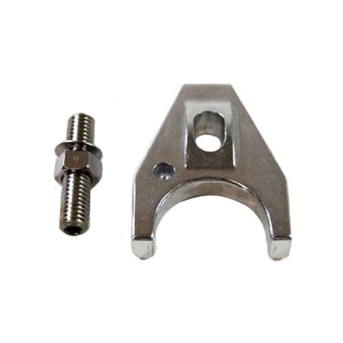 Distributor Hold Down - Stud Mounted - Hardware Included - Aluminum - Polished - Chevy V8 - Each