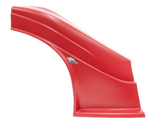 Fender - Passenger Side - MD3 Evolution - Flat - Plastic - Red - Dirt Late Model - Each