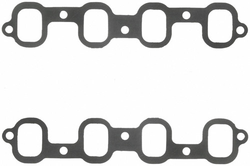 Intake Manifold Gasket - 0.06 in Thick - 1.52 x 2.07 in Rectangular Port - Composite - Chevy SB2 - Pair