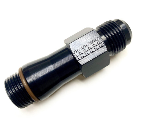 Fitting - Adapter - Straight - 10 AN to 10 Male O-Ring - Aluminum - Black Anodized - Each