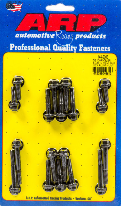 Intake Manifold Bolt Kit - Hex Head - Chromoly - Black Oxide - Mopar Gen III Hemi - Kit