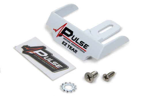 Helmet Tear Off Ramp - Adjustable - White - Each