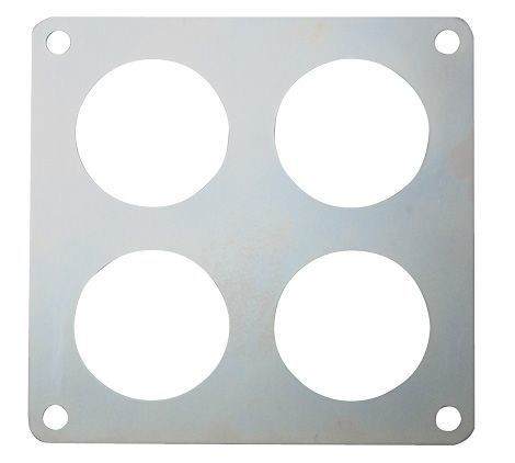 Carburetor Safety Plate - Steel - Zinc Oxide - Holley Dominator - Each