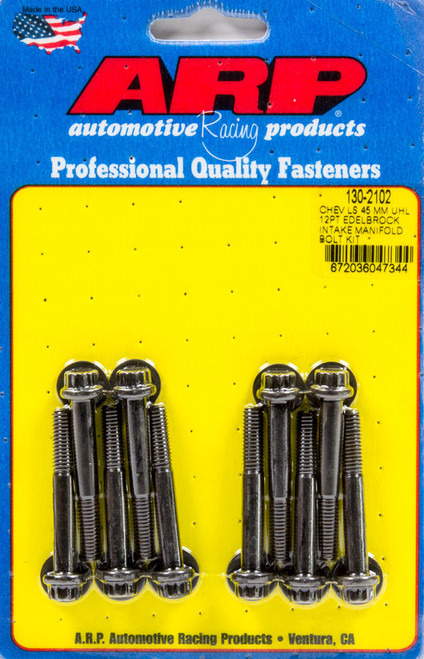 Intake Manifold Bolt Kit - 12 Point Head - Chromoly - Black Oxide - GM LS-Series - Kit Intake Manifold Bolt Kit - 12 Point Head - Chromoly - Black Oxide - GM LS-Series - Kit