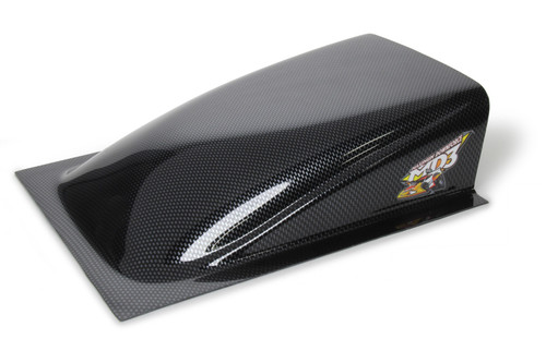 Oil Cooler Scoop - MD3 - 3 in Tall - 8 in Wide - 11 in Long - Plastic - Carbon Fiber Look - Each