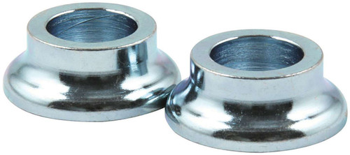 Tapered Spacer - 1/2 in ID - 3/8 in Thick - Steel - Zinc Plated - Set of 10